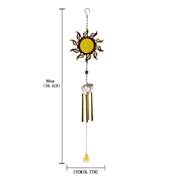 2kpl Auringon tuulikellot Takorautakoristeet Parvekkeen luovat riipustuulikellot