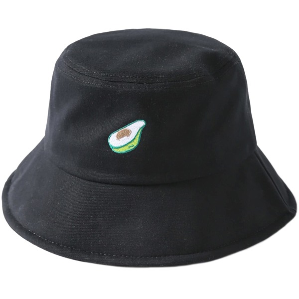 Fashion Broderi Bucket Hat Cotton Beach Fisherman Hats til kvinder piger