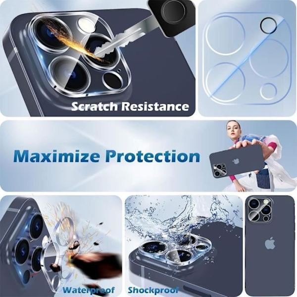 iPhone 16 Pro Max -kotelo silikoninen violetti + 2 karkaistua lasia ja 2 takalasia