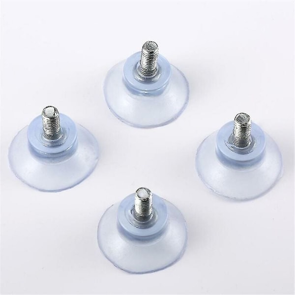 M6 * skruelengde 14 * basebredde 35 PVC transparent sugekopp