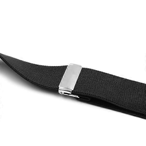 Starka hängslen för män, 3,5 cm breda ElastStraps med roterande krokar, perfekta för jeans