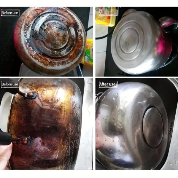 1/3/6/9stk Magic Wipe - Pot Bottom Cleaning Svamp - Rustfjerning og dekontaminering - Rengjøring