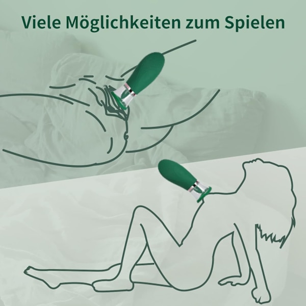 Klinestømmer for henne, tungelikkende vibrator brystvorte stimulator