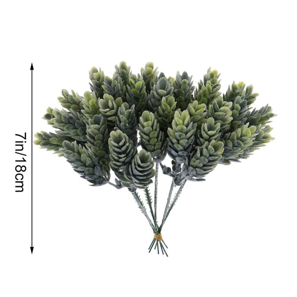 5 grenar 6 huvuden falskt konstgjort ananasgräs för hemkök Festdekorationer Hantverk