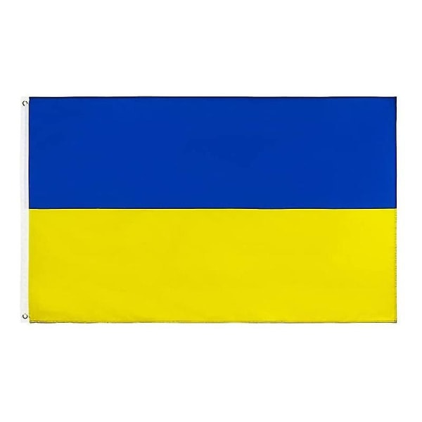 Stor Ukraine National Flag 2x3 Ft Polyester Ukrainsk Flag Udendørs