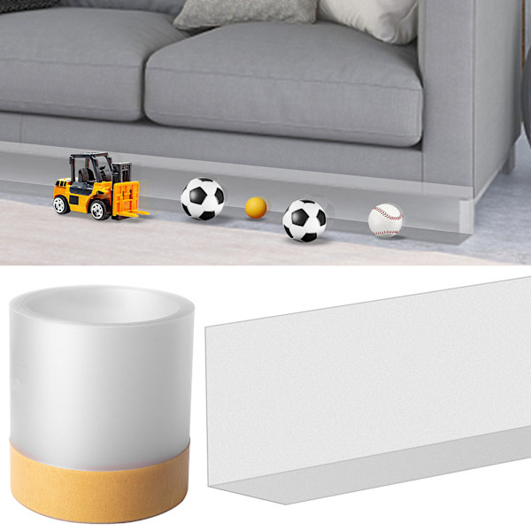 Under Sofa Blocker Justerbar for Gap Bumper Under Sofa Leketøy Blocker Møbelstopper Seng Base Beskyttere Transparent 0.24