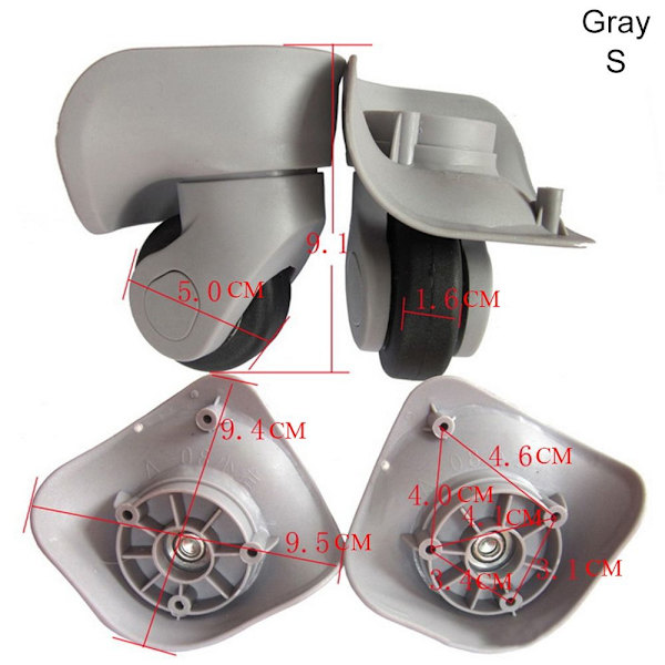 A08 Kuffert Hjul Kufferter Reparation GRÅ S gray_xx gray S