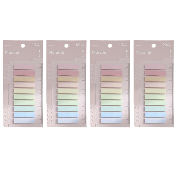 4-pack med 800 självhäftande indexflikar, skrivbara