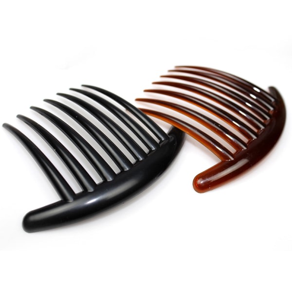 6 kpl muovinen sivukampa French Twists Comb Naisten hiusmuotoilutarvikkeet (10,3x8,5 cm, eri värejä)