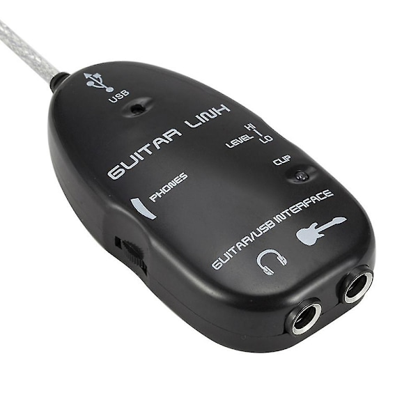 Gitar til USB-grensesnitt koblingskabeladapter lydkontakt opptaker for PC/datamaskin beste gave