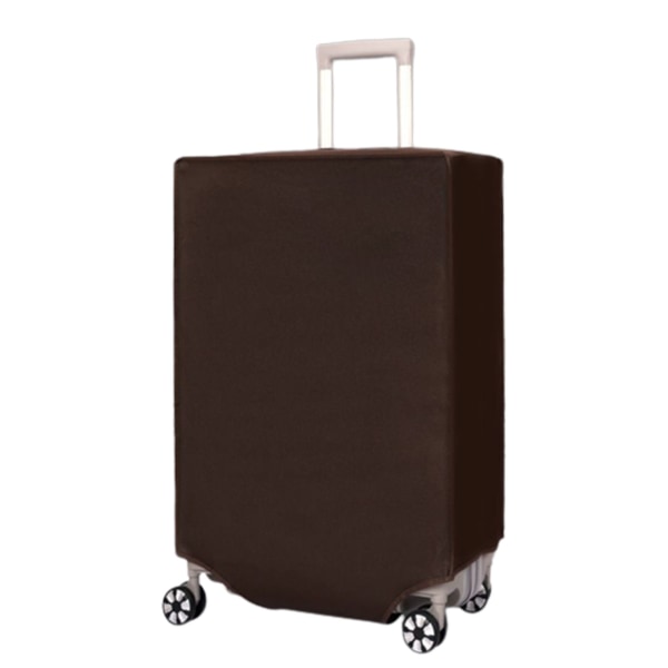 Ikke-vevd deksel Slitesterk anti-ripe koffertbeskyttelse Vanntett bagasjebeskyttelsesveske Bryn Brown 26 inches