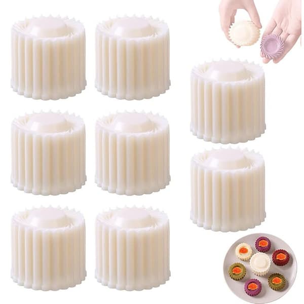 Dobbeltsidet kageform 2-i-1 kreativt bageværktøj til desserter white Pastry molds [1 piece per pack]