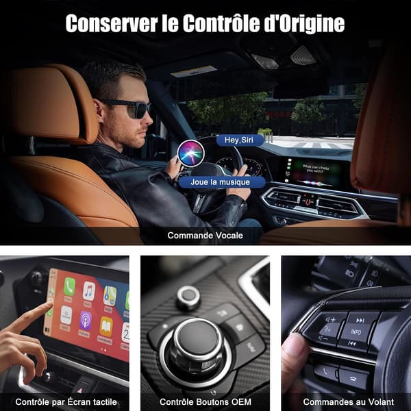 Trådløs CarPlay Trådløs CarPlay Videoadapter Indbygget Netflix YouTube TikTok til iPhone Trådløs CarPlay Konverterer Kablet til Trådløs