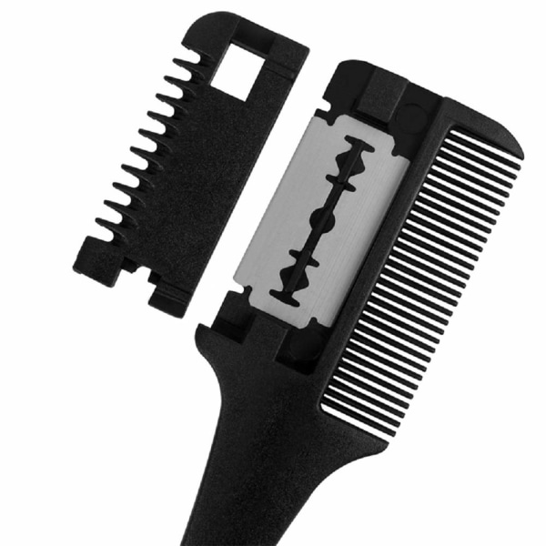 Hårhyvelkam med dubbla ändar hårtrimmer Kam Hårstyling Hårklippningsverktyg för hårklippning och styling