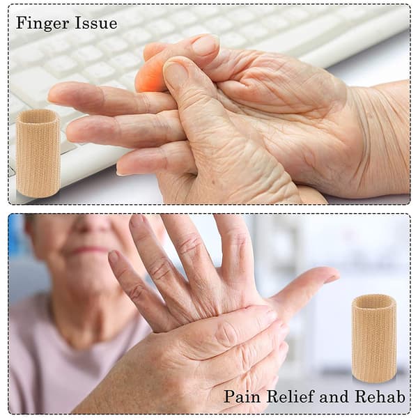 Fingerbeskyttelse, ærmebeskyttelse 10-pak elastiske fingre