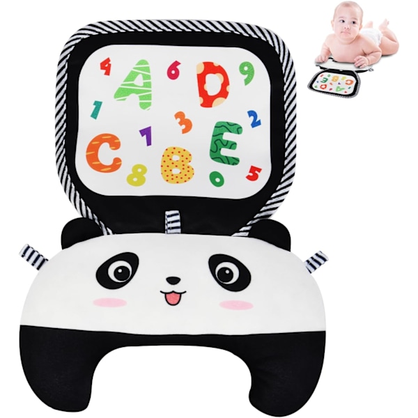Babys Magmassage, Säker Interaktiv Lek för Nyfödda, Kognitiva Grafiker (Giant Panda) Black