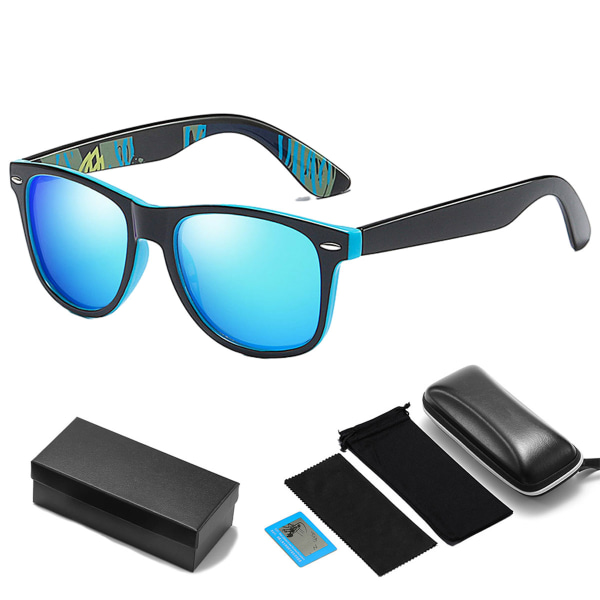 Men Women Sunglasses Unisex Retro Polarized Glasses with box,