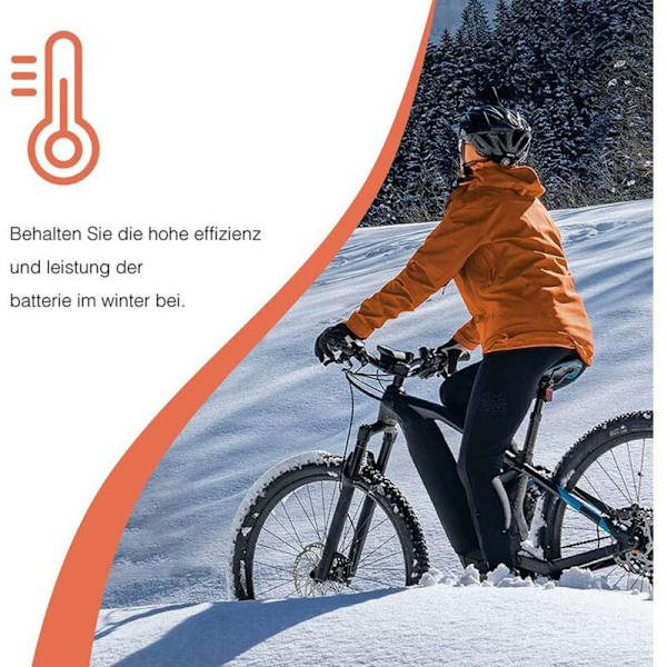 Sähköpyörän akun suojus, sähköpyörän akun suojus 30-40 cm integroituun runkoakkuun, akun suojus, pidentää akun käyttöikää