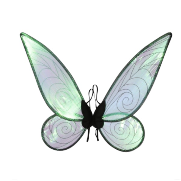 Shiny Fairy Wings Voksen Transparent Wings Halloween kostume sort