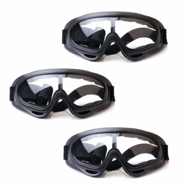 3-pack skyddsglasögon för barn, utomhusleksglasögon för barn för Nerf N-Strike Pistol Elite Gun Game ögonskydd och för laboratoriearbete