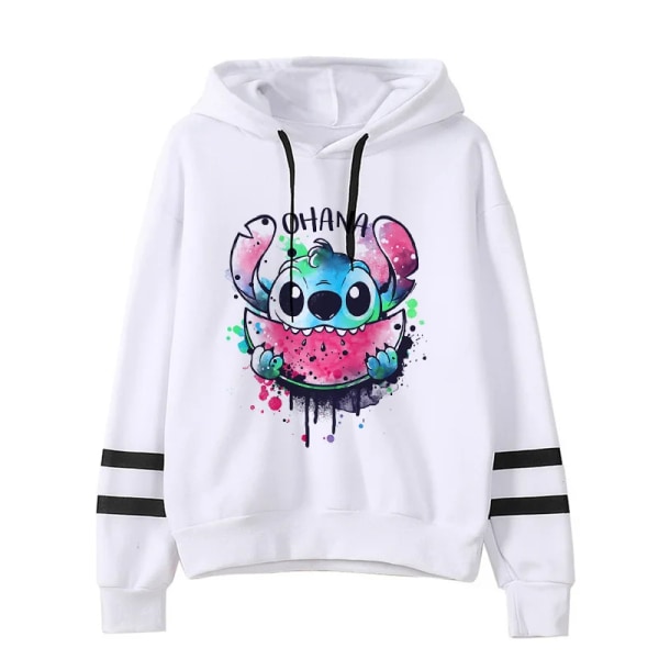 Y2k tecknad Lilo och Stitch roliga hoodies kvinnor Harajuku söt Stitch anime tröja Manga streetwear Hoody dam barn 59005 59005 S