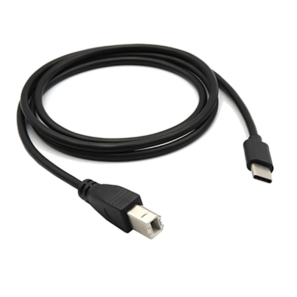 Kvalitetskabel av typ C till USB B för skrivare, skannrar och MIDI-enheter