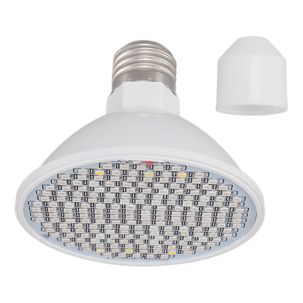 8W Innendørs Plantelampe, 200 LED Varmeavledende Fullspektrum Plantevekstlampe for Hjemme Drivhus 110-220V