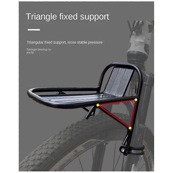 Cykel Bagagebærer foran Cykelkurv Beslag Mountainbike Bagagebærer foran i Legering Forgaffel Bagagebærer Cykeludstyr_xx