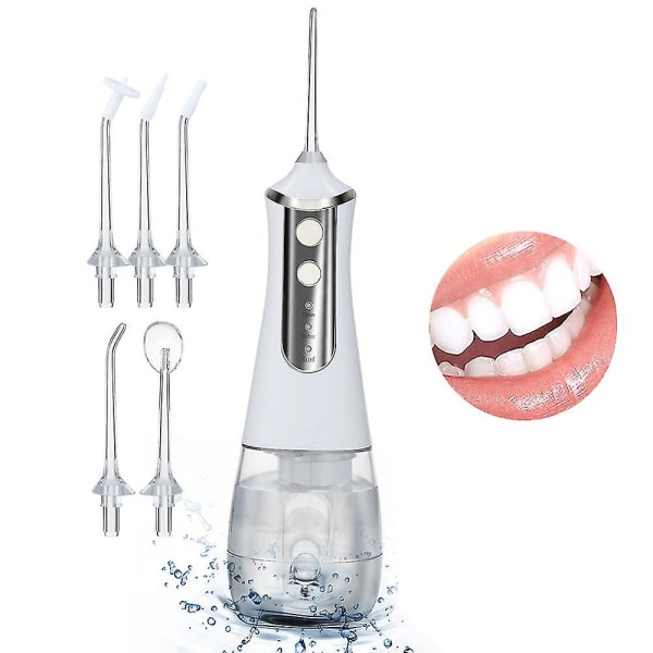 1 kpl Water Flosser 3 Modes, 350 ml johdoton suuhuuhtelulaite