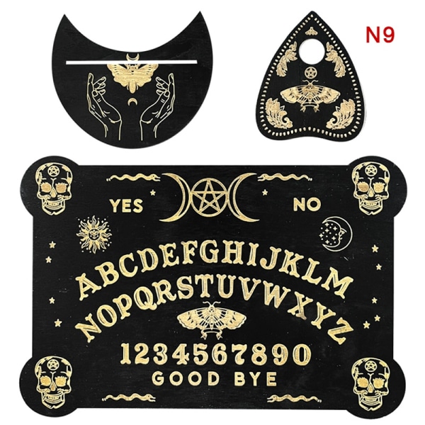 Ouija Boa - Täydellinen puinen kaiverrettu taikataulu ennustukseen 6