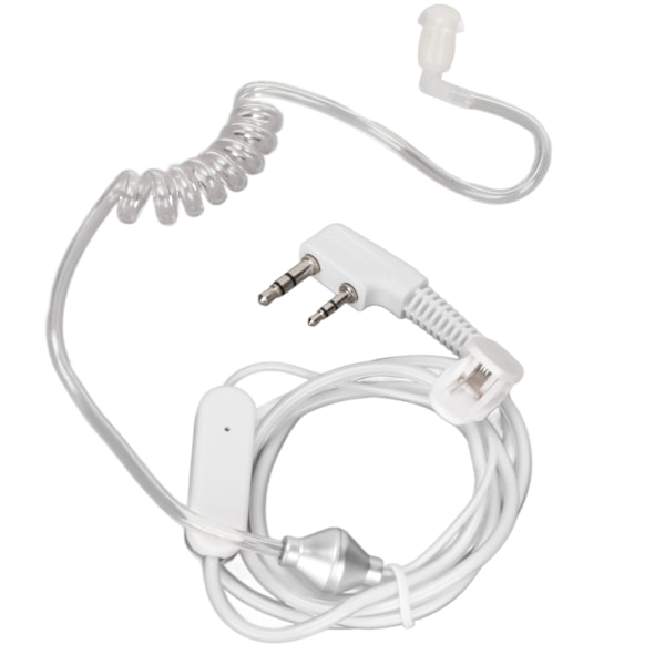 Akustisk rørhodetelefon 2-pin Komfortabel klar spole 2-veis radio ørepropp for Baofeng UV5R BF480 V7 V8 0.2