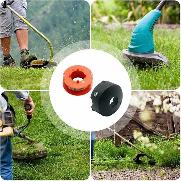 Reservedeler til Bosch ART 23, 26, 30 Combitrim, Easytrim gresstrimmer, selges med beskyttelsesdeksel, modell F016L71088 (8 spoler + 1 deksel).