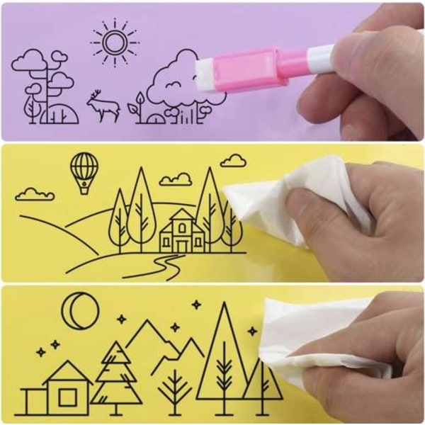 12-pakning - Whiteboard-penner - Whiteboard-penn flerfarget Multicolored multicolor