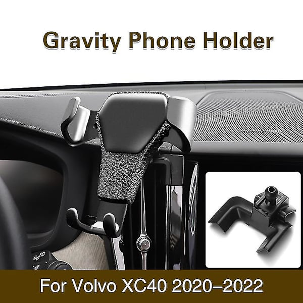 Puhelinteline Volvon XC60 XC40 XC90 S60 V60 S90 GPS-teline Auto Gravity Mount Auton Puhelinteline Auton Tarvikkeet color
