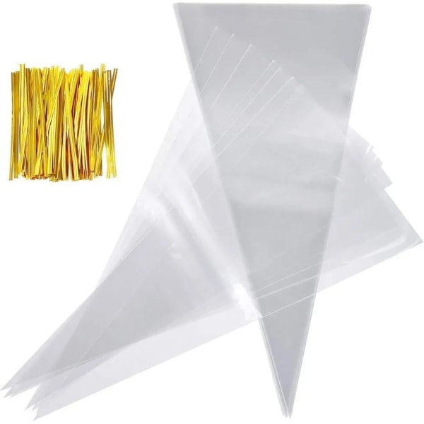 100 kartiopussi karkkikassi lahjapussi, jossa 100 solmiota karkkisuklaakaramelleille 30x16cm