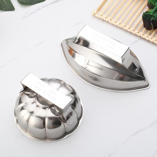 Omurice Mold Rice Japanese Molds Stainless Steel Kitchen Rice Ball Molds(bejoey)