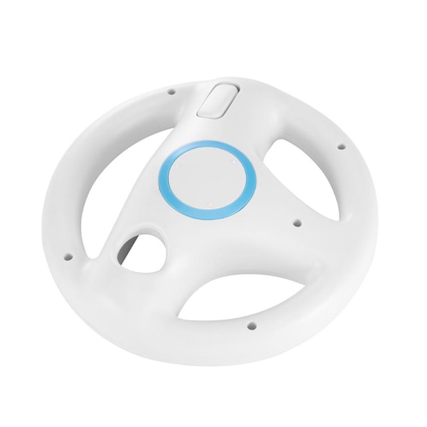 Ratt for Nintendo Wii Motion Plus Remote (2-pakning) Perfekt for Mario Kart Racing Bilspill, Hvit