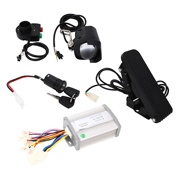24V 1000W Motorstyrenhet Fotpedal Huvudlampa Strömbrytare Kit Elcykel Trehjuling Scooter Konverteringskit