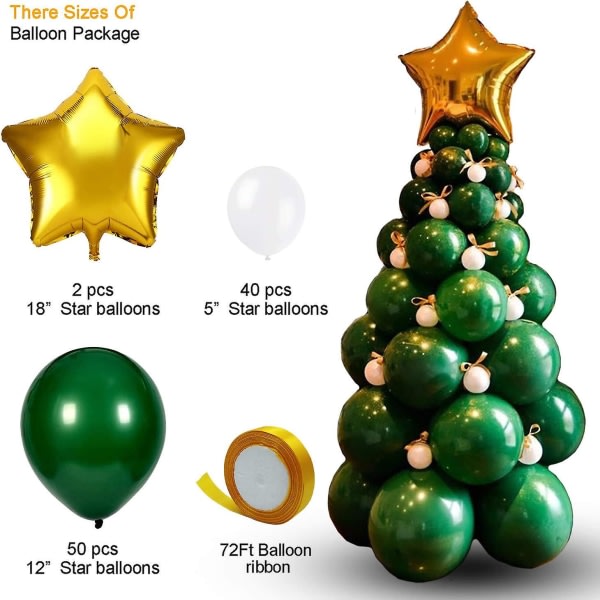 Christmas Balloon Garland Arch Kit 96 kappaletta jouluilmapalloja lahjarasia Ilmapalloja joulujuhlakoristeisiin