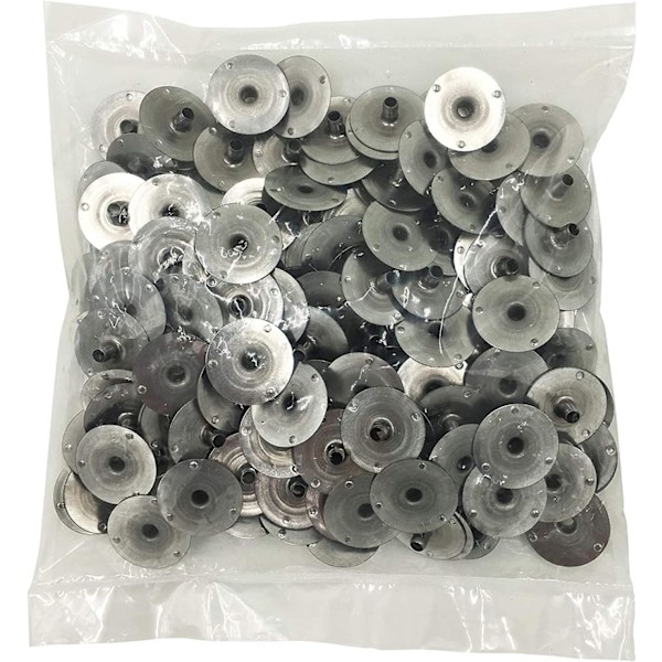 200 kpl 12,5 mm metallisia sydänlangan pidikkeitä kynttilän valmistukseen (