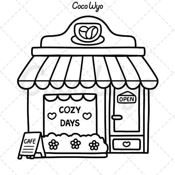 Farvelægningsbog til Børn og Voksne, Fed og Nem, Enkle og Store Designs til Afspænding med Dyr, Landskab, Blomster, Mønstre
