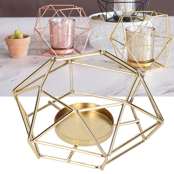 Moderne minimalistisk geometrisk lysestake i jern