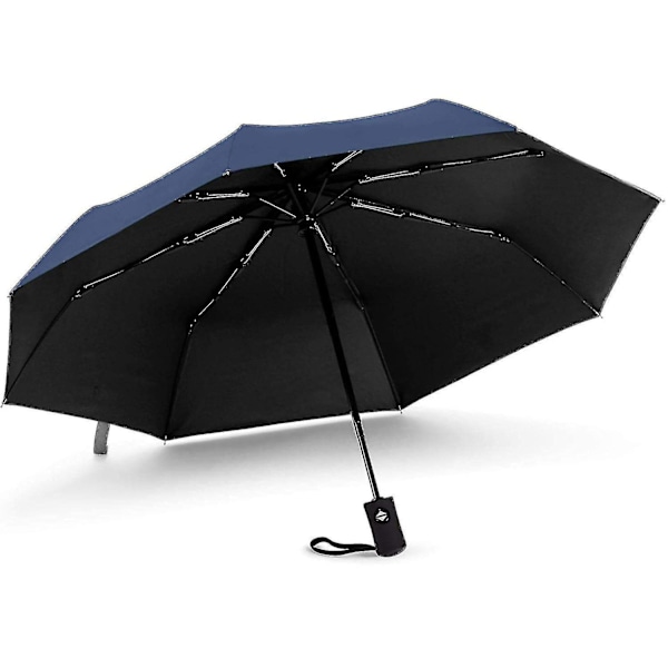 Parasol Foldbar Parasol Stormsikker Op til 140 Km/t, Vindtæt Storm Foldbar Parasol, Automatisk Åbning