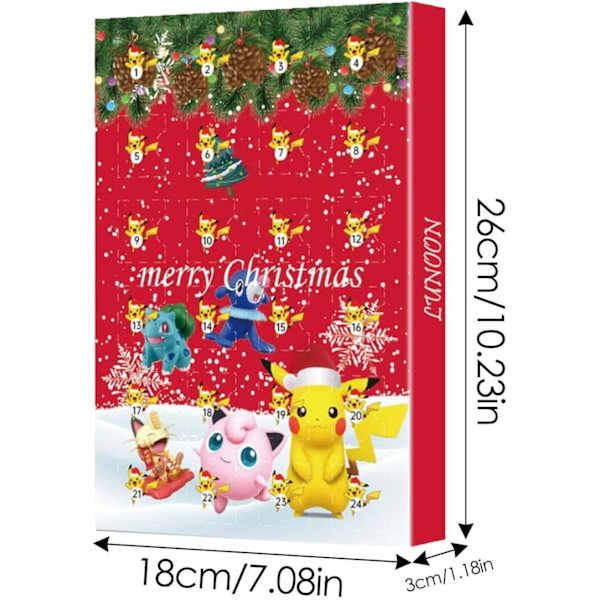 2024 Julkalender för barn, (Uppgraderad version) 24 presentbitar - slumpmässig stil (Blind Box), Adventskalender för barn Style B