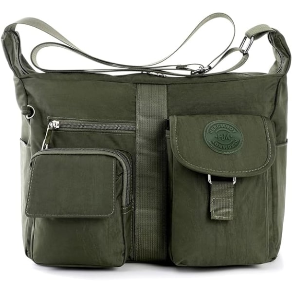 Cross Body Bag Damaxelväskor Multi Pocket Casual Handväska Travel Messenger Bags
