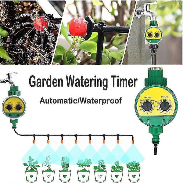 Garden Tap Electronic Irrigation Controller Waterproof Automatic Watering Timer Water Schedule System