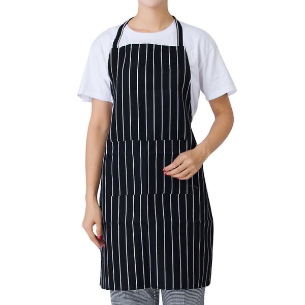 Justerbart smekkeforkle Cooking Kitchen Butcher Chef Dress With Lommer