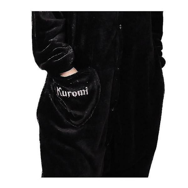 Kuromi Cosplay-asu Naiset Kigurumi Pyjamat Halloween Piirretty Onesies Lapset Kawaii Flanelli Kotiasu Lomalle Juhliin Tytöt Lahja kuromi Kuromi 130