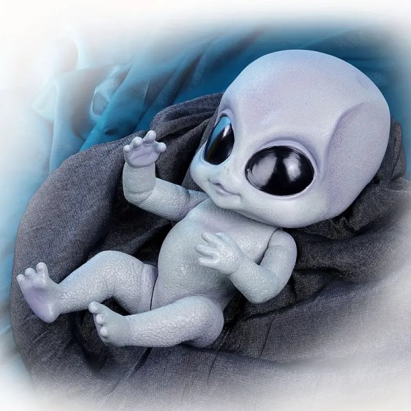 Realistic Reborn Baby Alien Doll - Hånddetaljeret vinyllegetøjssamlerobjekt