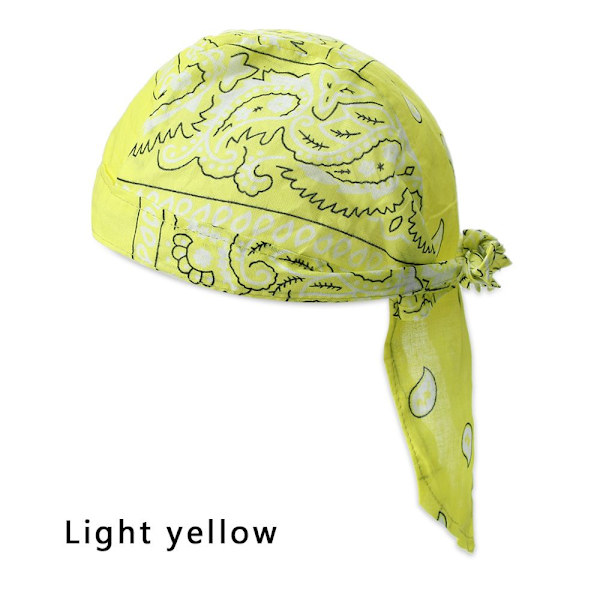 Hurtigtørrende pirathat i bomuld til udendørs sport Bandana LJUSGU Light yellow
